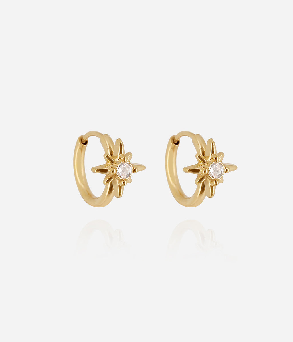 Boucles d'oreilles Albero (Acier doré)