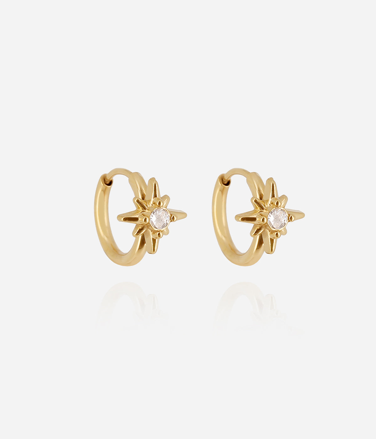 Boucles d'oreilles Albero (Acier doré)
