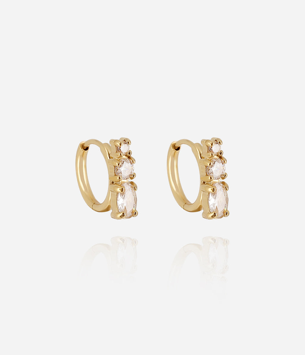 Boucles d'oreilles Tivoli (Acier doré)