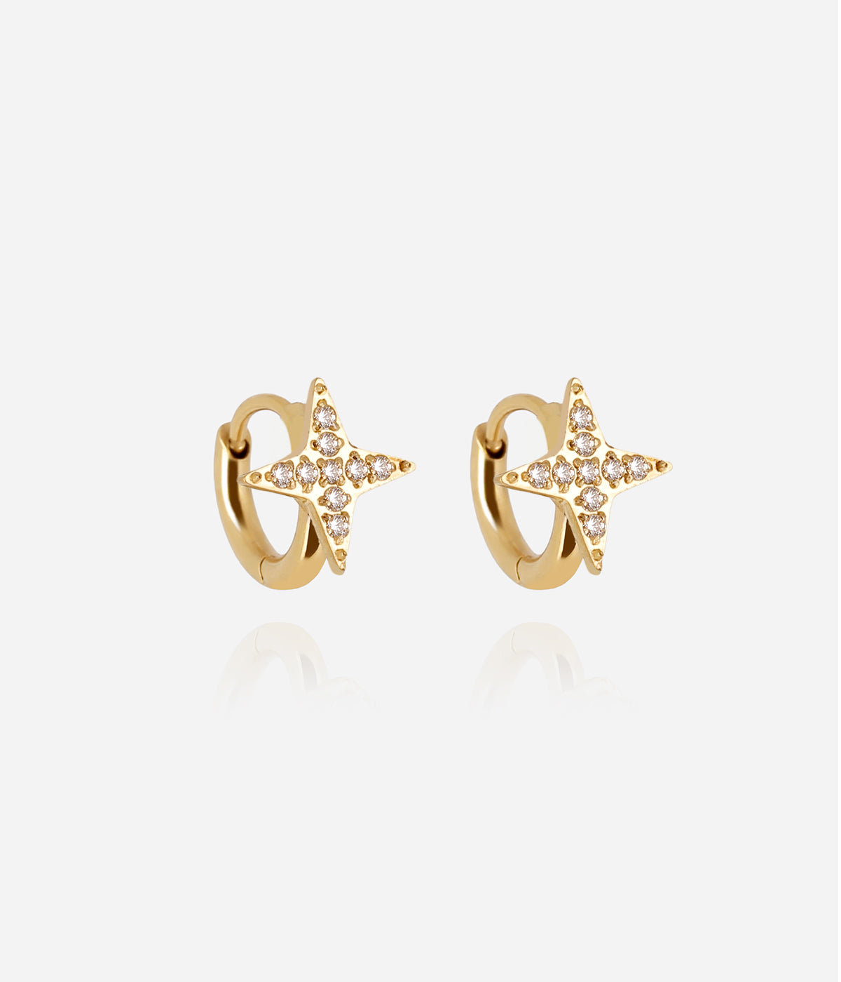 Boucles d'oreilles Lofoten (Acier doré)