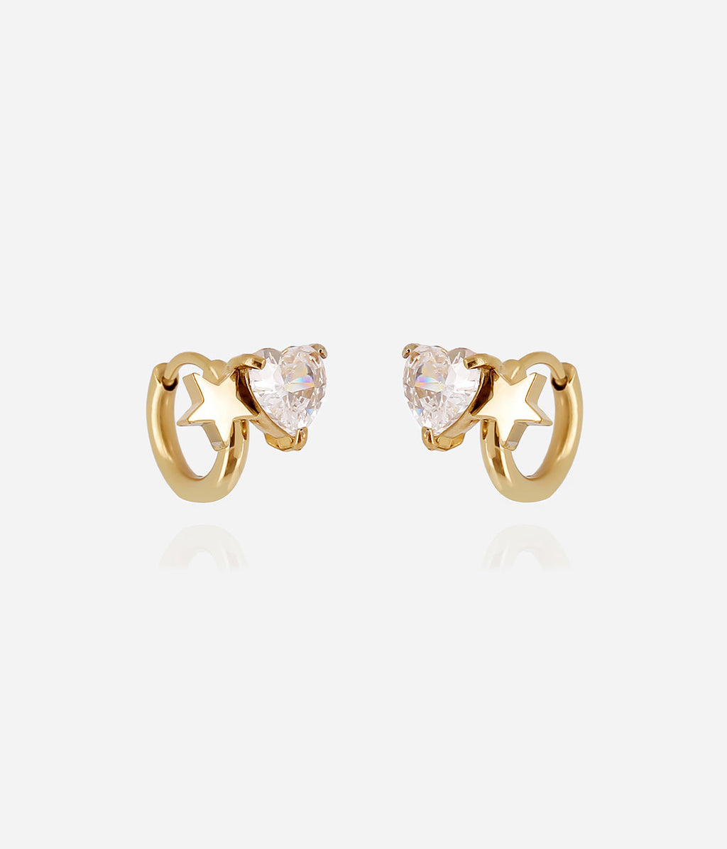 Boucles d'oreilles Lerici (Acier doré)