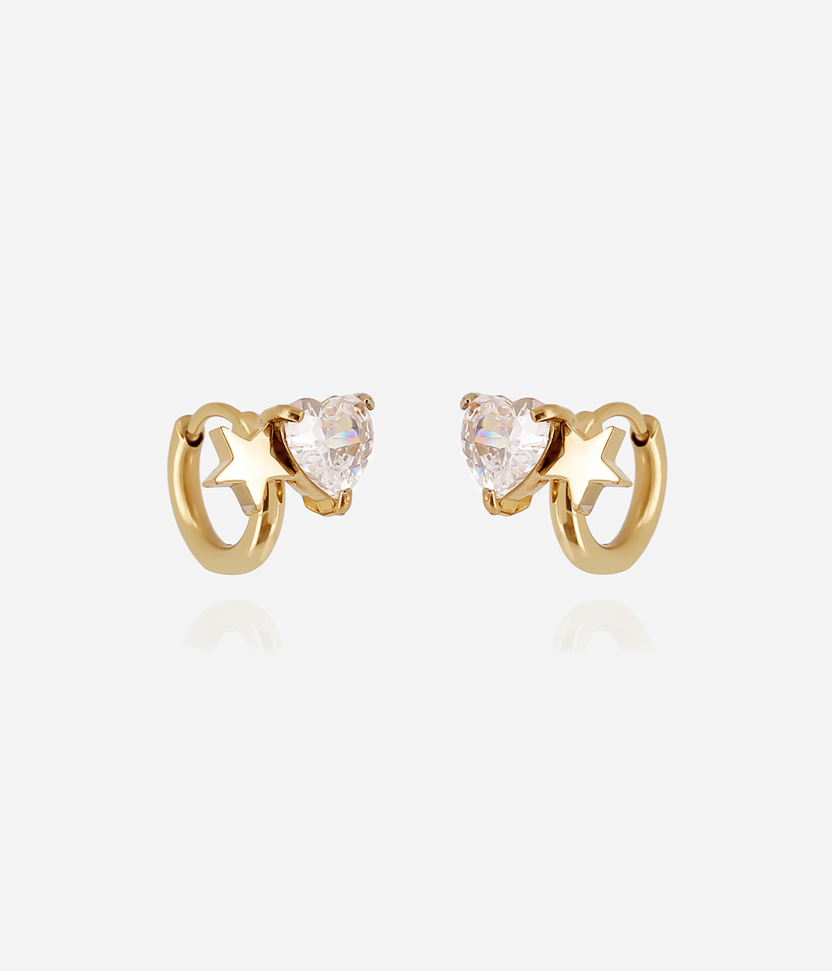 Boucles d'oreilles Lerici (Acier doré)