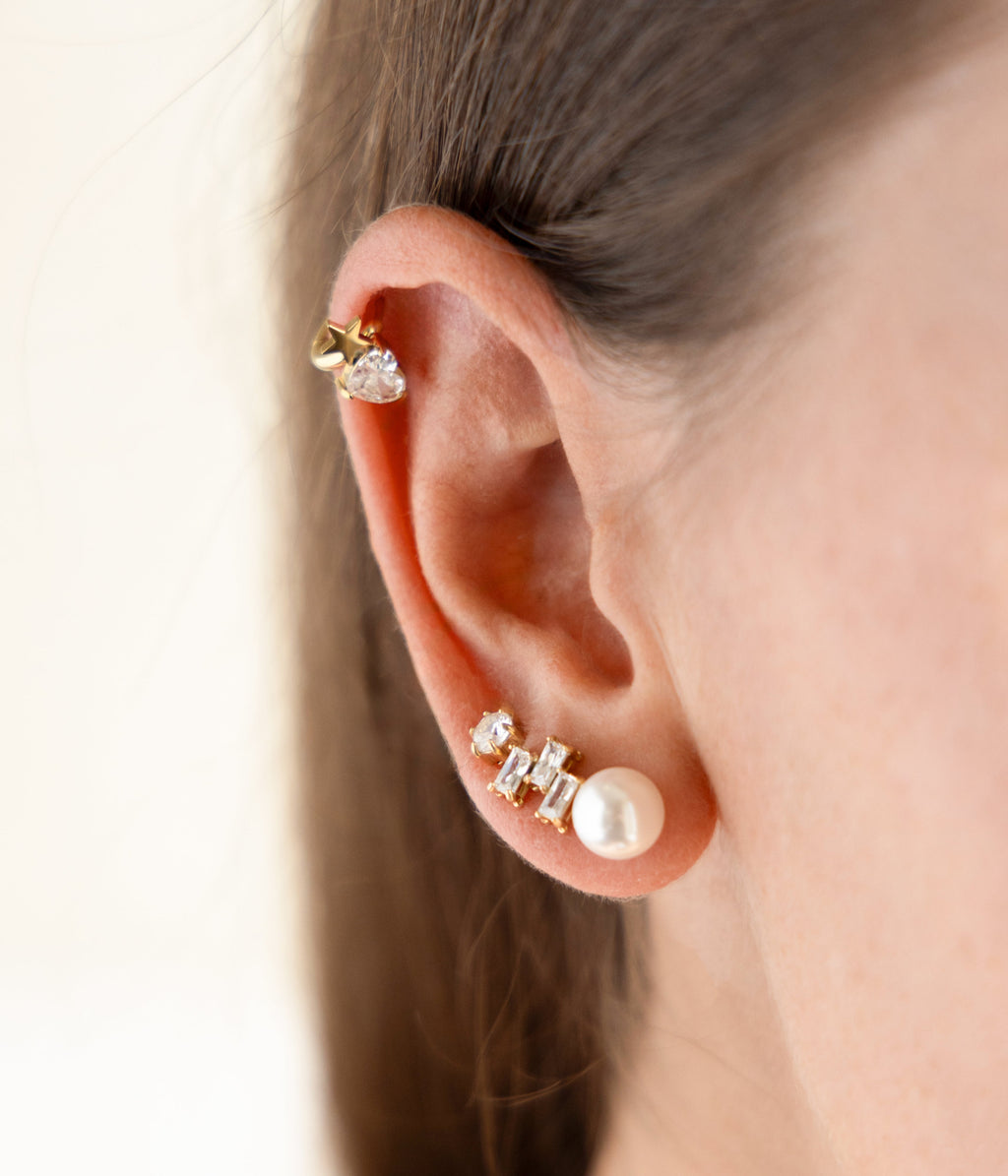 Boucles d'oreilles Lerici (Acier doré)