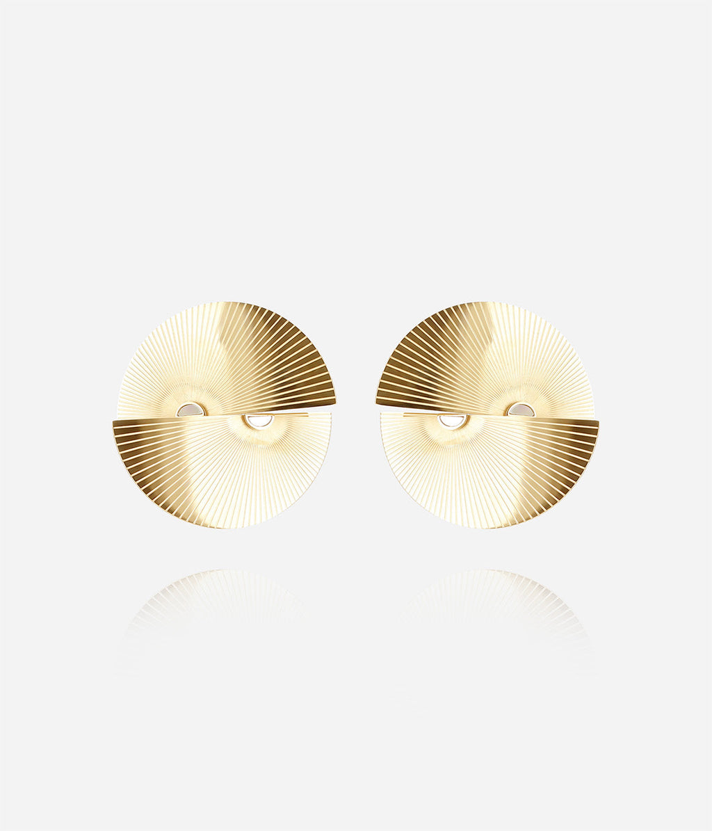 Boucles d'oreilles Neebla (Acier doré)