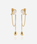 Boucles d'oreilles Comète (Acier doré)