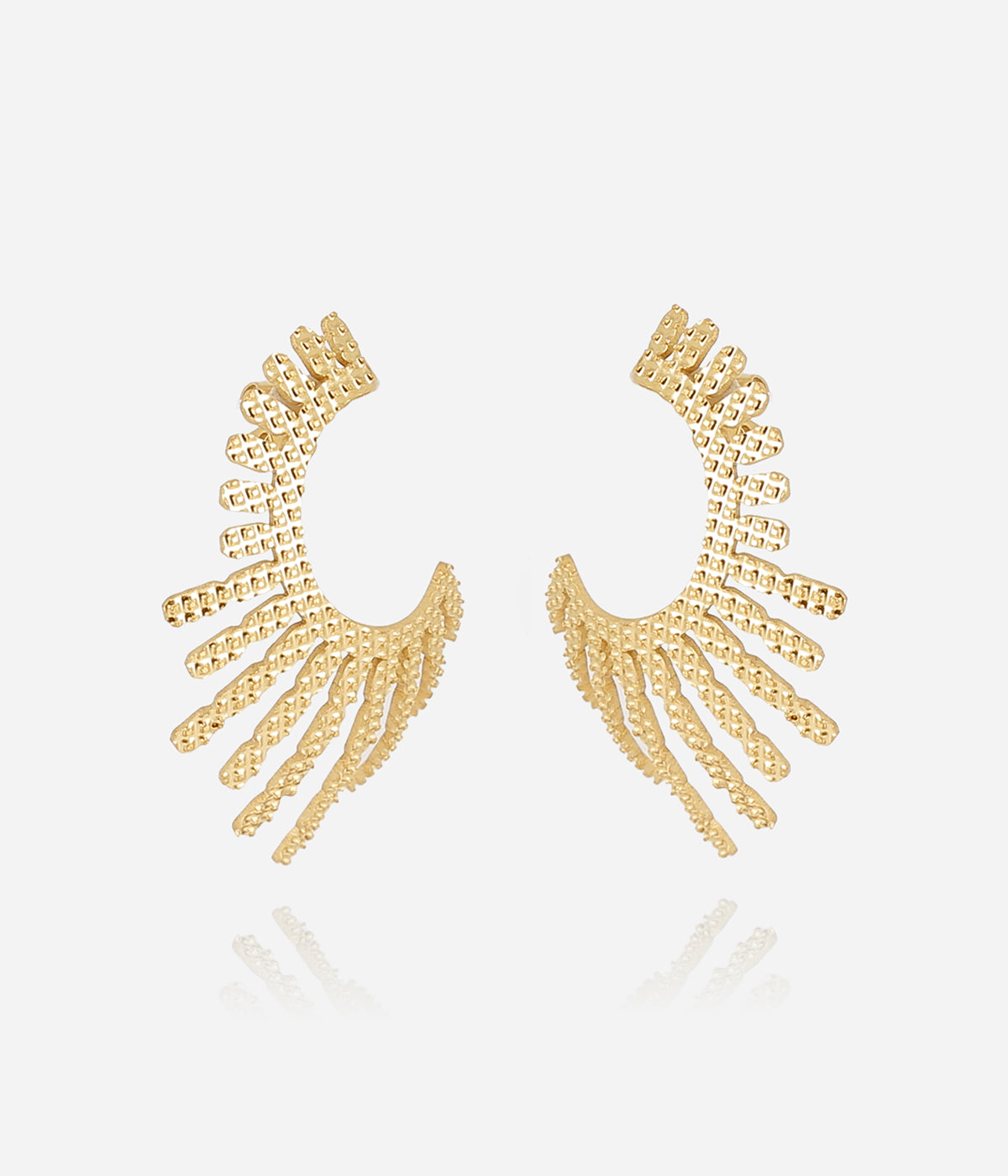 Boucles d'oreilles Banaue (Acier doré)