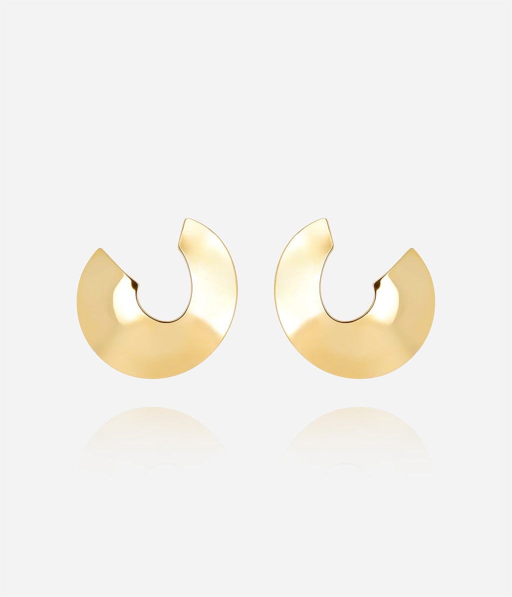 Boucles d'oreilles Albuq (Acier doré)