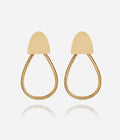 Boucles d'oreilles Théoline (Acier doré)