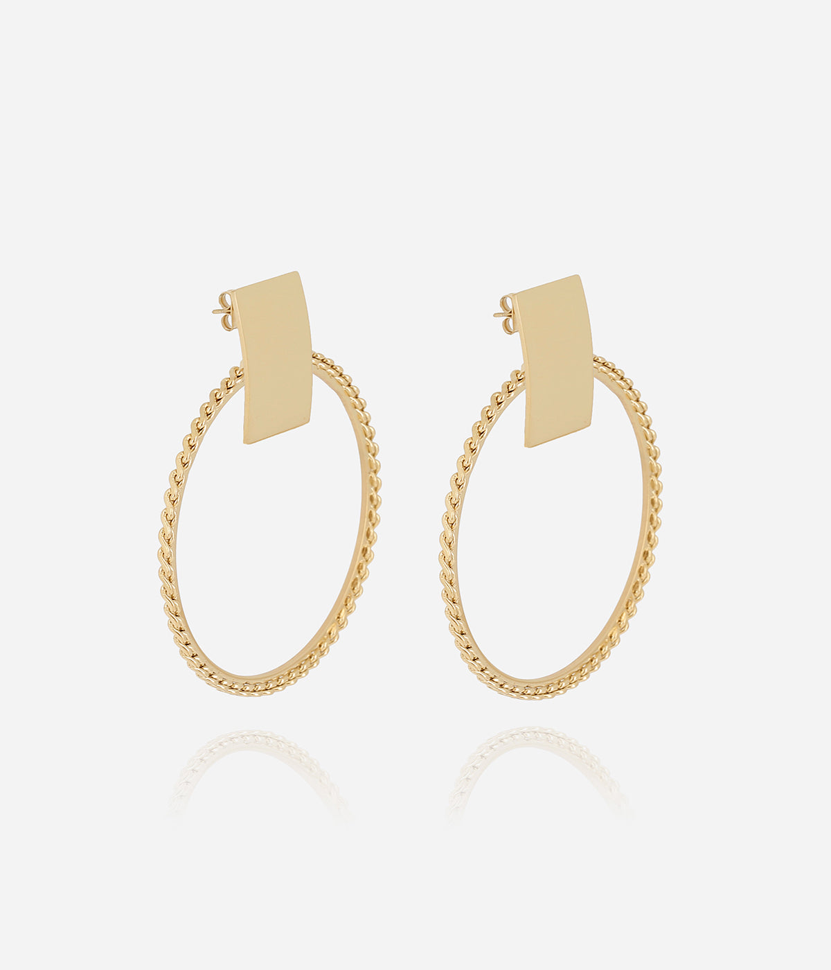 Boucles d'oreilles Nolina (Acier doré)