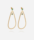 Boucles d'oreilles Iléna (Acier doré)