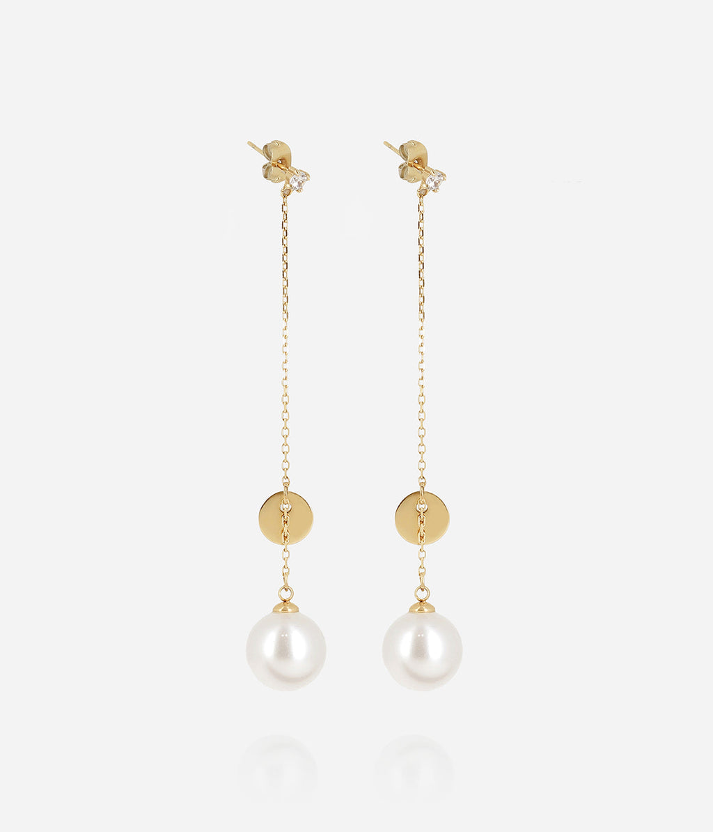 Boucles d'oreilles Zénith (Acier doré)