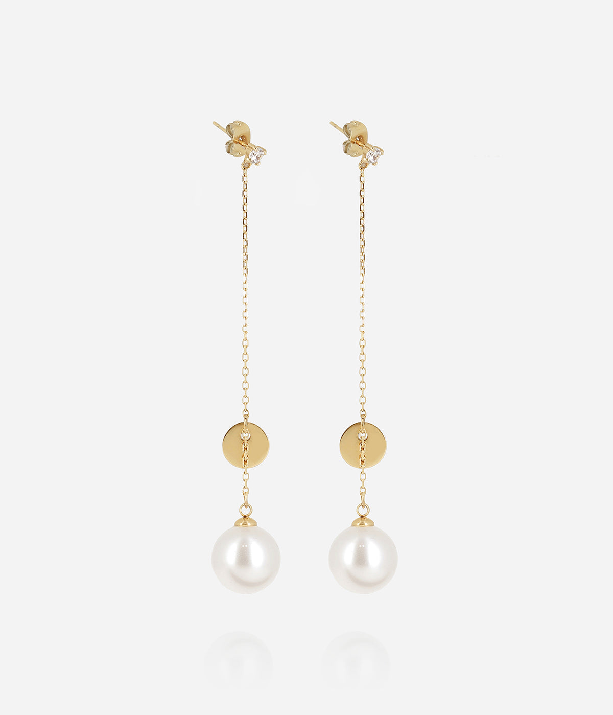 Boucles d'oreilles Zénith (Acier doré)