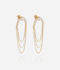 Boucles d'oreilles Nacrelle (Acier doré)