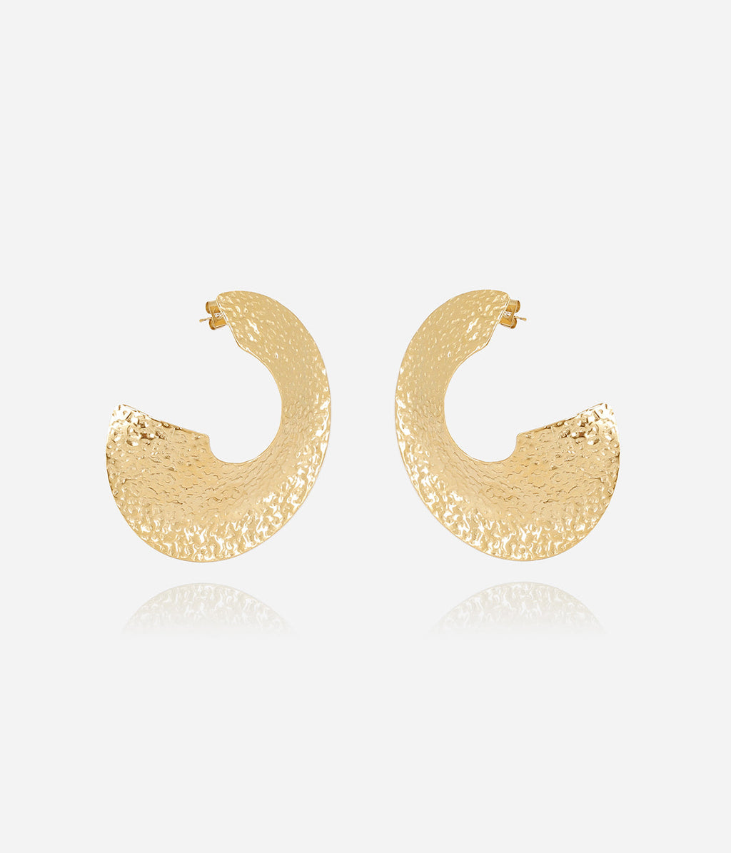 Boucles d'oreilles Iri (Acier doré)