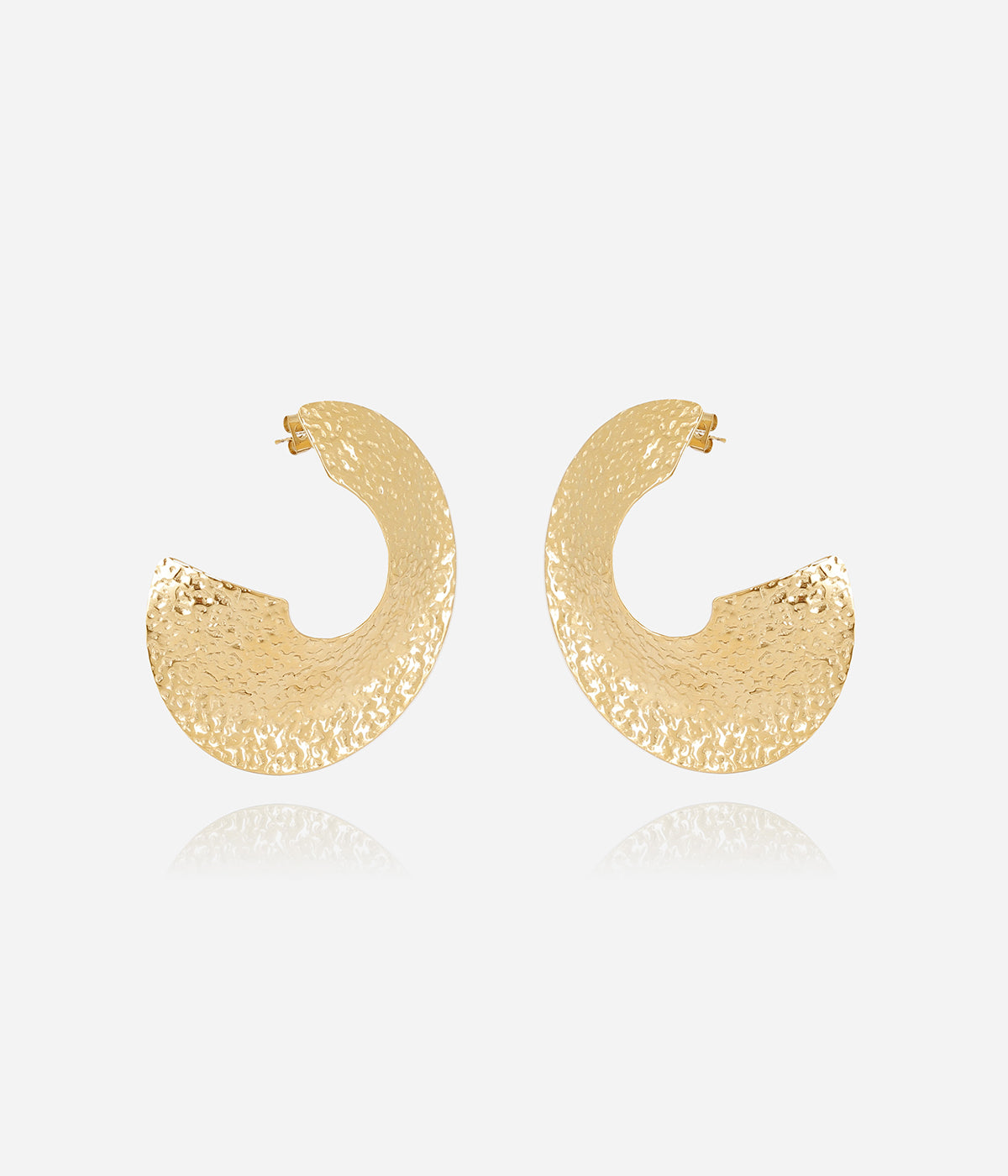 Boucles d'oreilles Iri (Acier doré)