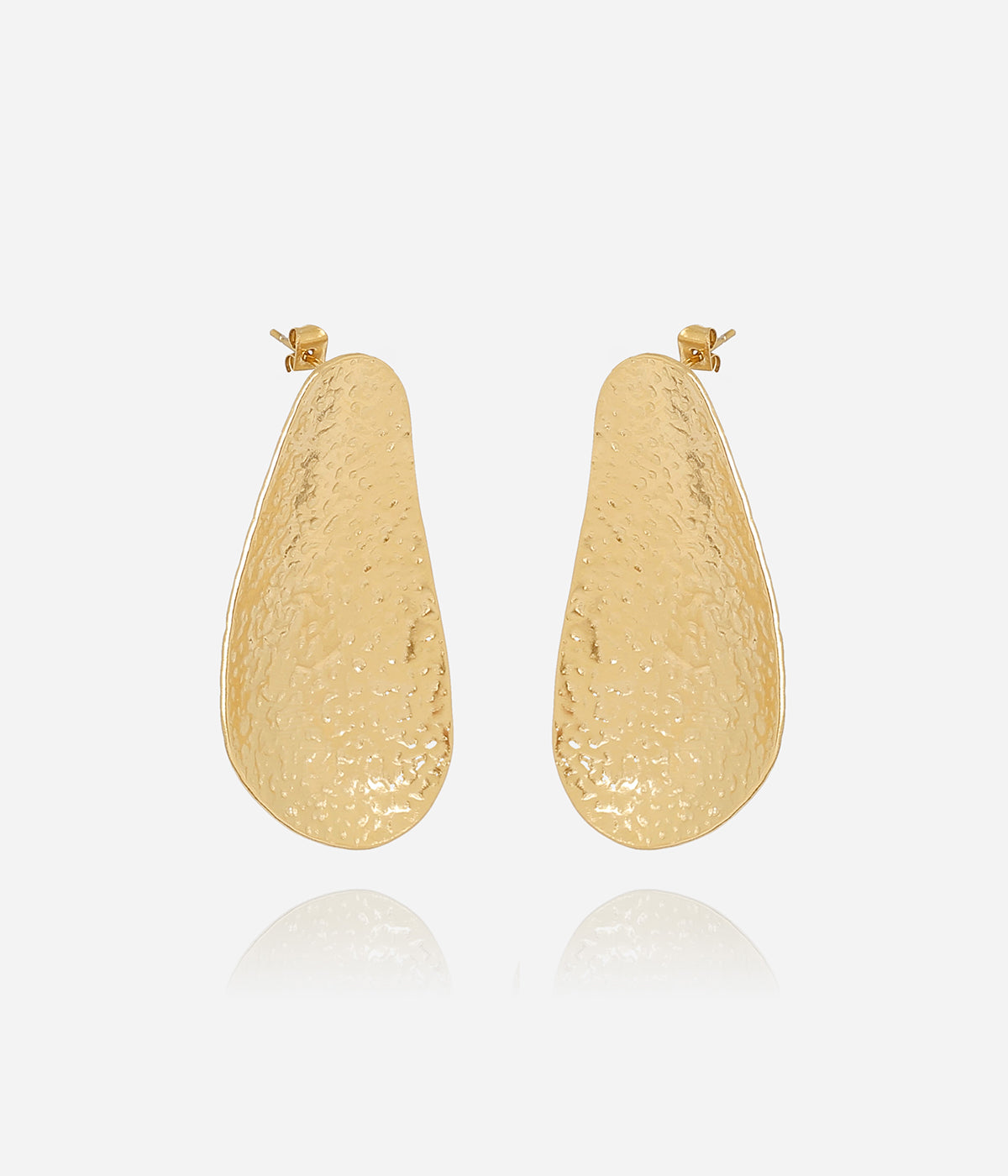 Boucles d'oreilles Pear (Acier doré)