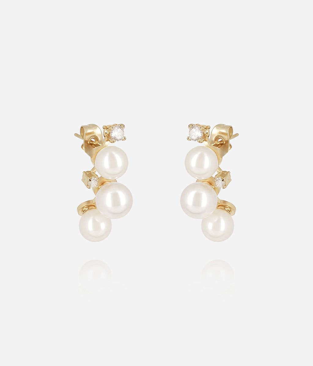Boucles d'oreilles Terrazzo (Acier doré)
