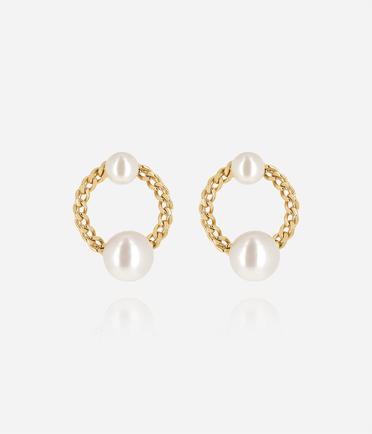 Boucles d'oreilles Marmaro (Acier doré)