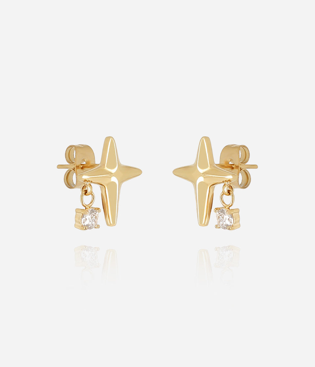 Boucles d'oreilles Tandalo (Acier doré)