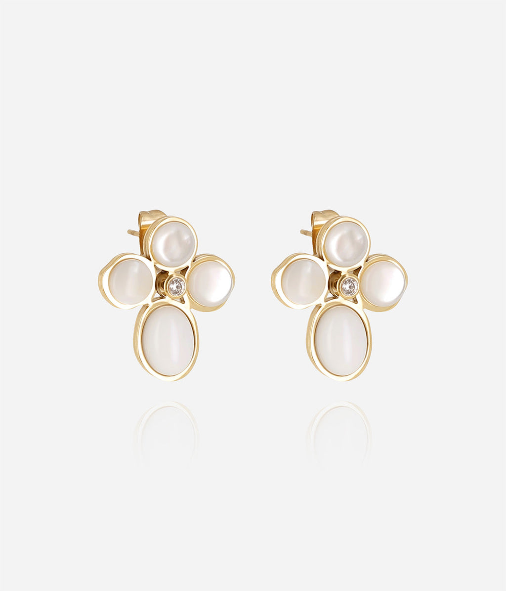Boucles d'oreilles Bonaita (Acier doré)