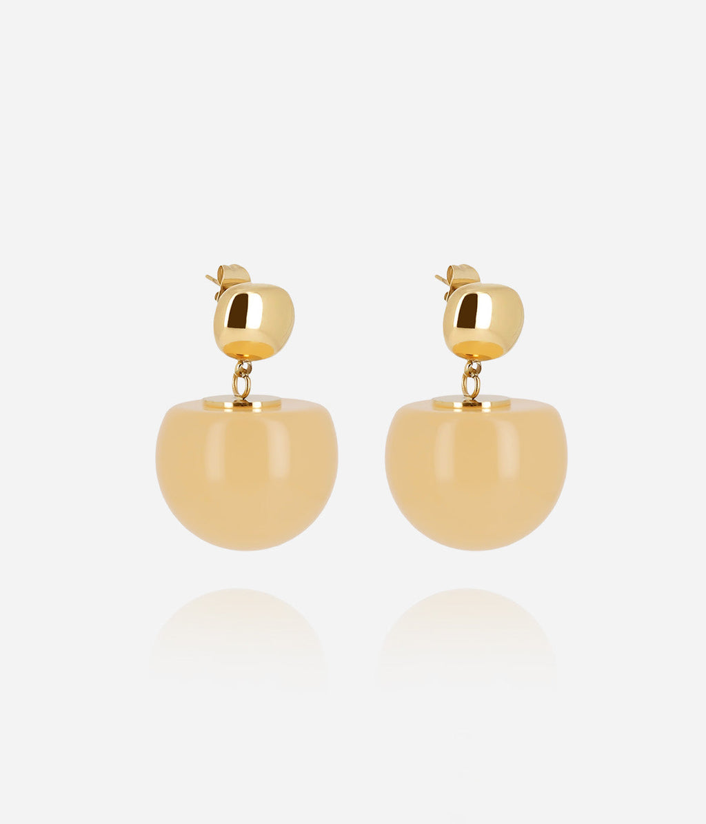 Boucles d'oreilles Rosazia (Acier doré)