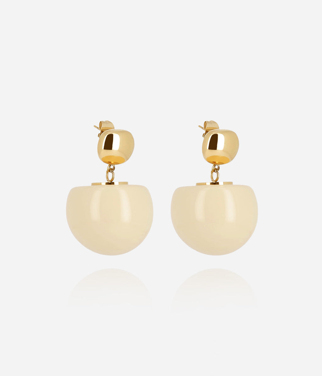 Boucles d'oreilles Rosazia (Acier doré)
