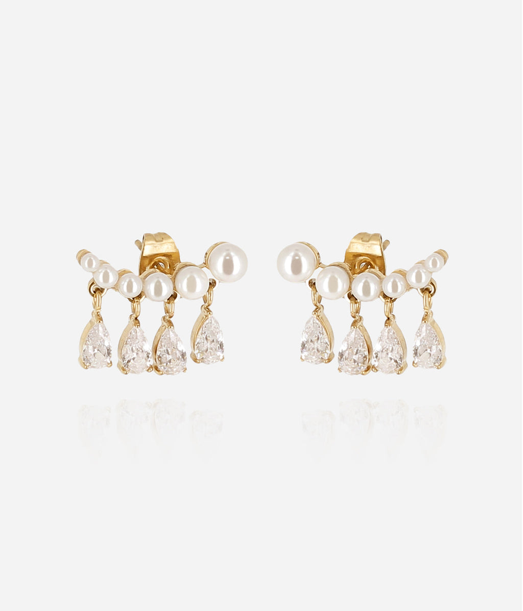 Boucles d'oreilles Orbai (Acier doré)