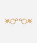 Boucles d'oreilles Naïade (Acier doré)