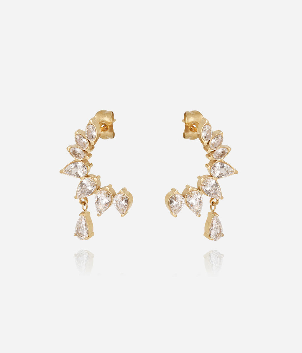 Boucles d'oreilles Lumoria (Acier doré)