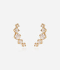 Boucles d'oreilles Éclisse (Acier doré)