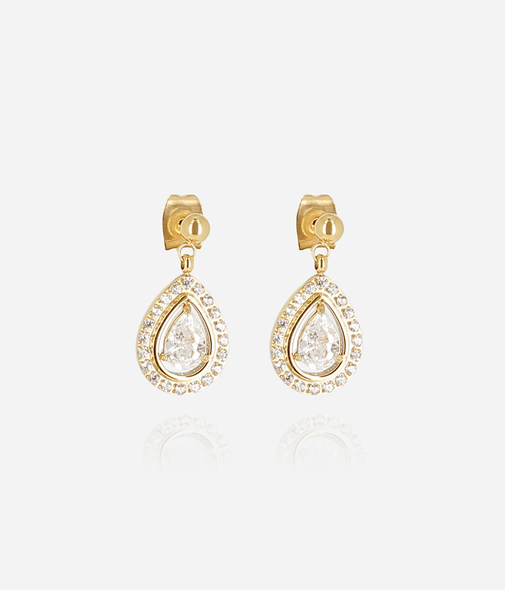 Boucles d'oreilles Izel (Acier doré)