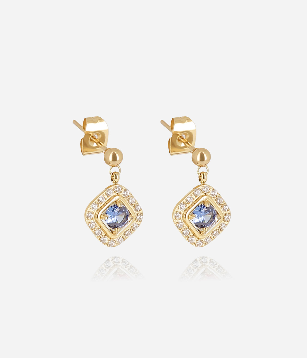 Boucles d'oreilles Elan (Acier doré)