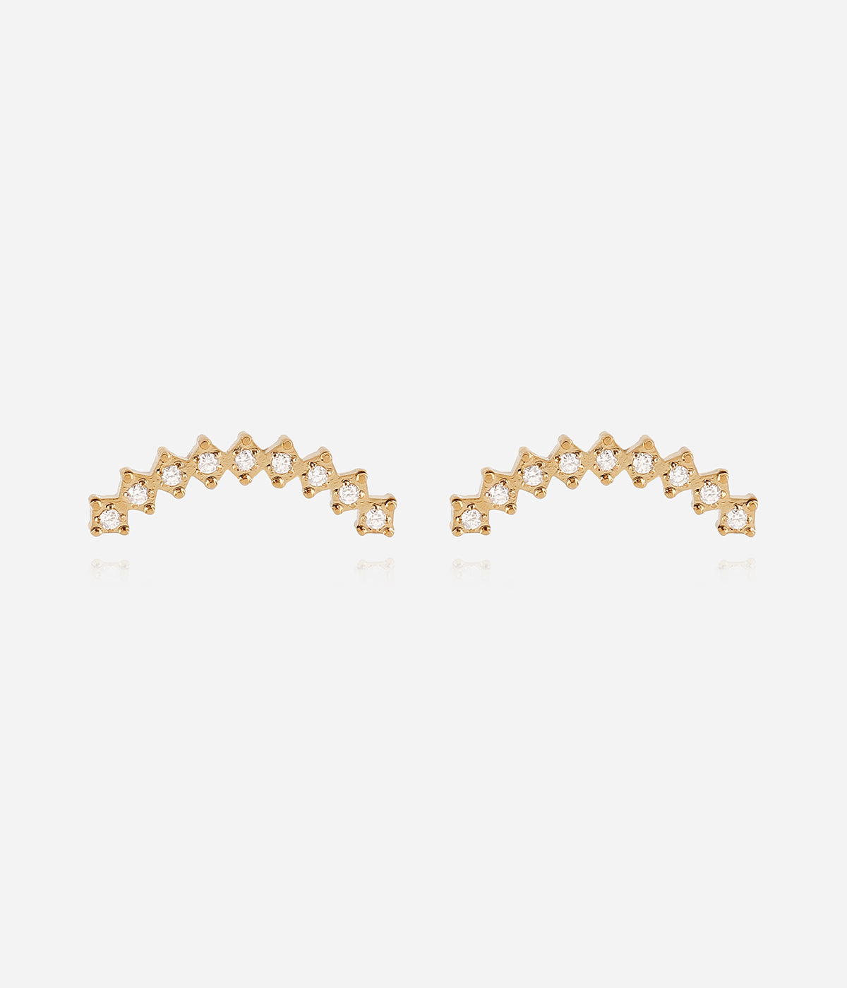 Boucles d'oreilles Cassis (Acier doré)
