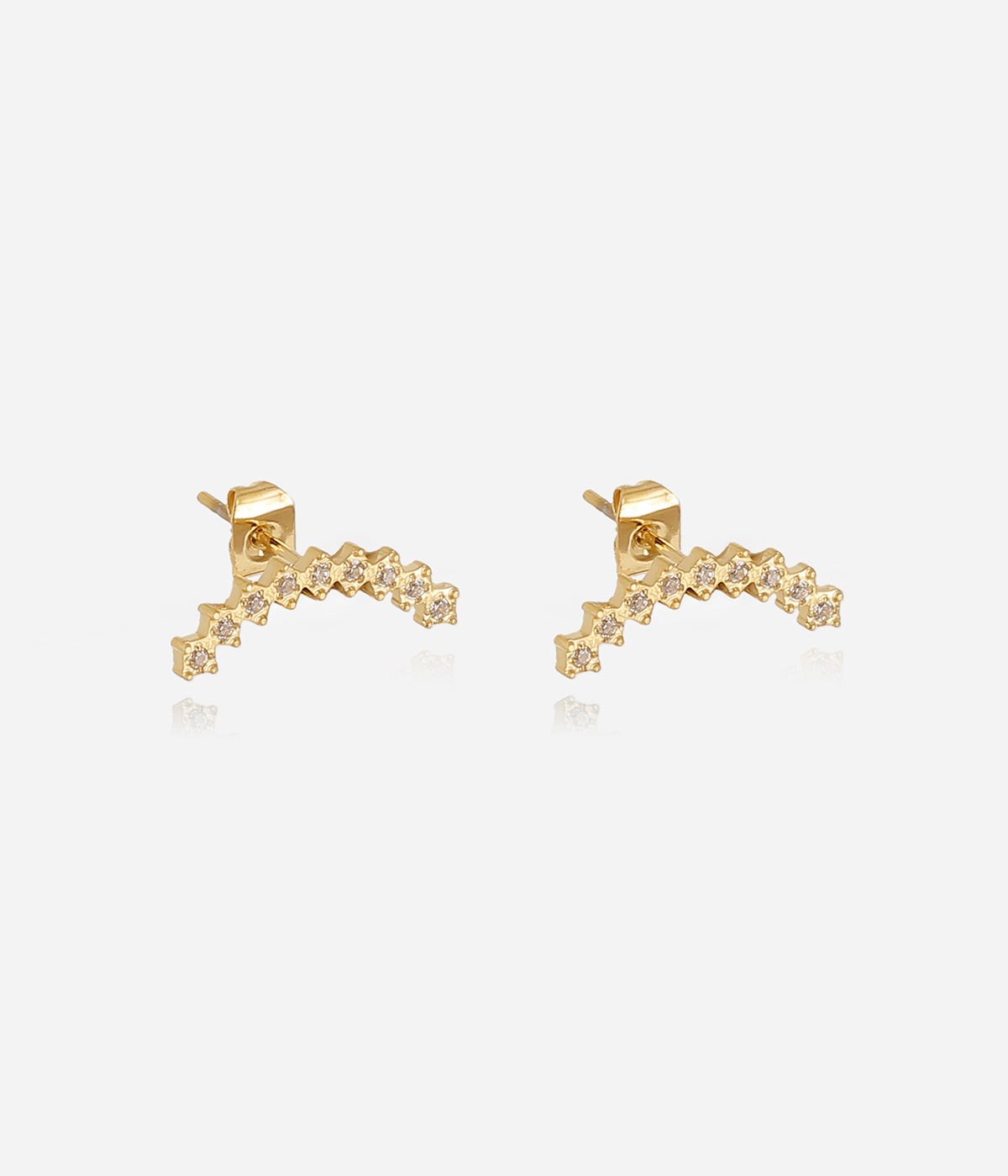 Boucles d'oreilles Cassis (Acier doré)