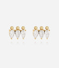 Boucles d'oreilles Mantoue (Acier doré)