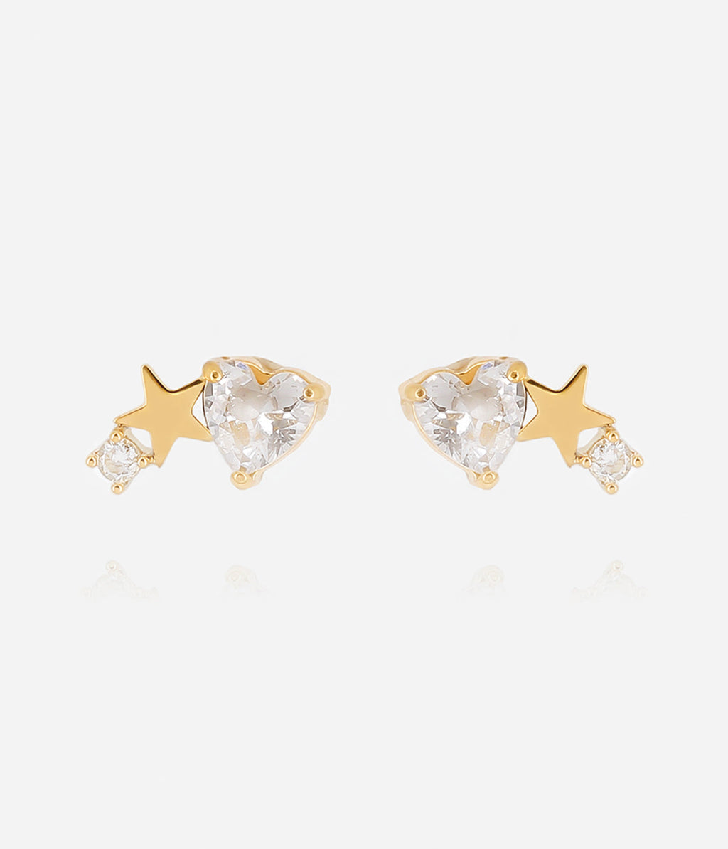 Boucles d'oreilles Pienza (Acier doré)