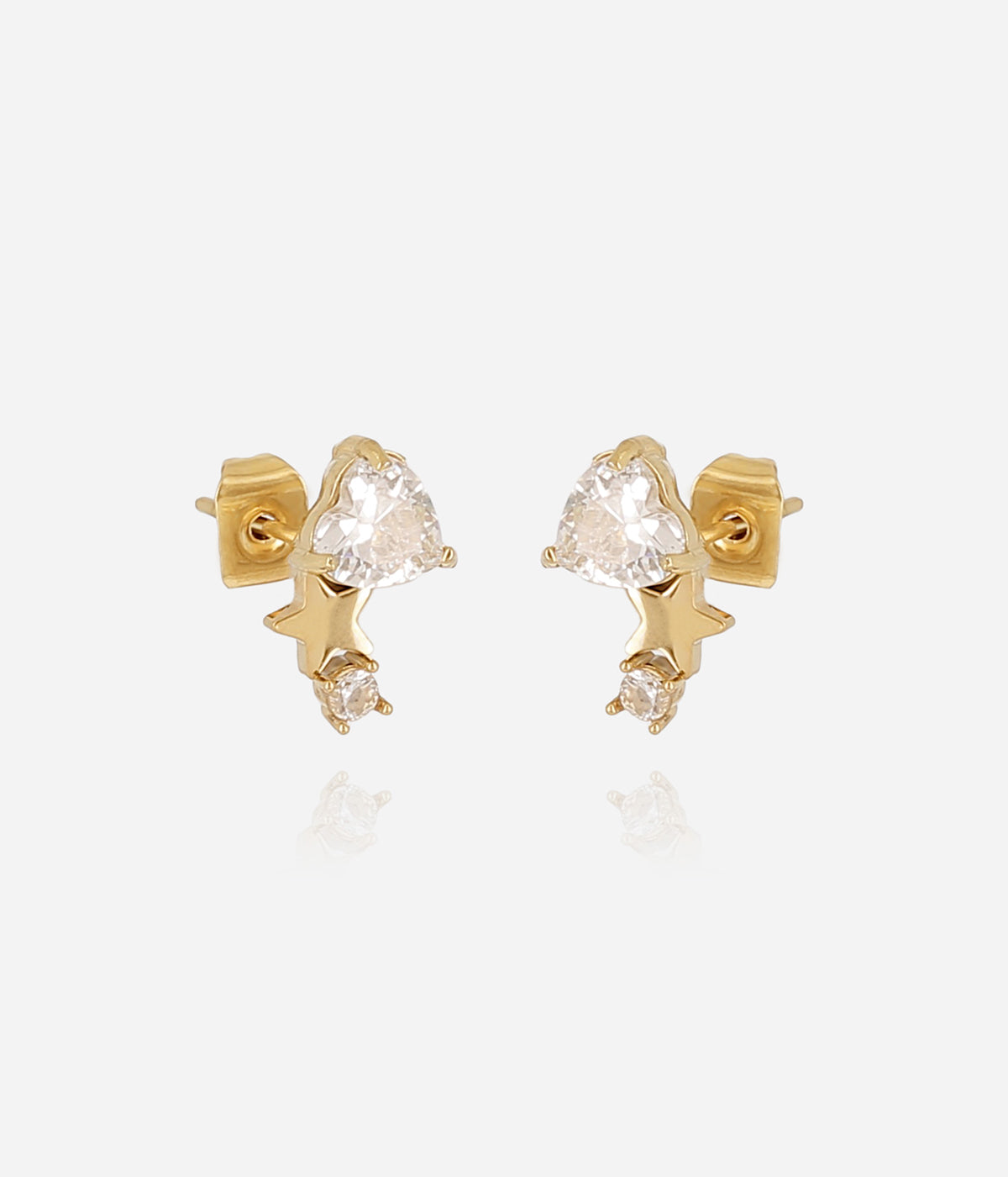 Boucles d'oreilles Pienza (Acier doré)