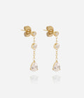 Boucles d'oreilles Embla (Acier doré)