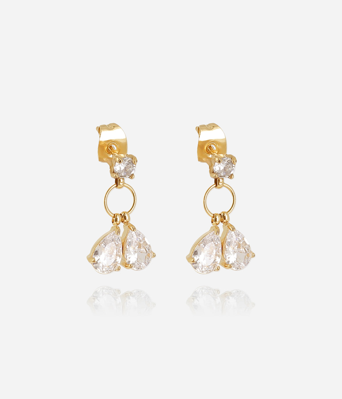 Boucles d'oreilles Orvieto (Acier doré)
