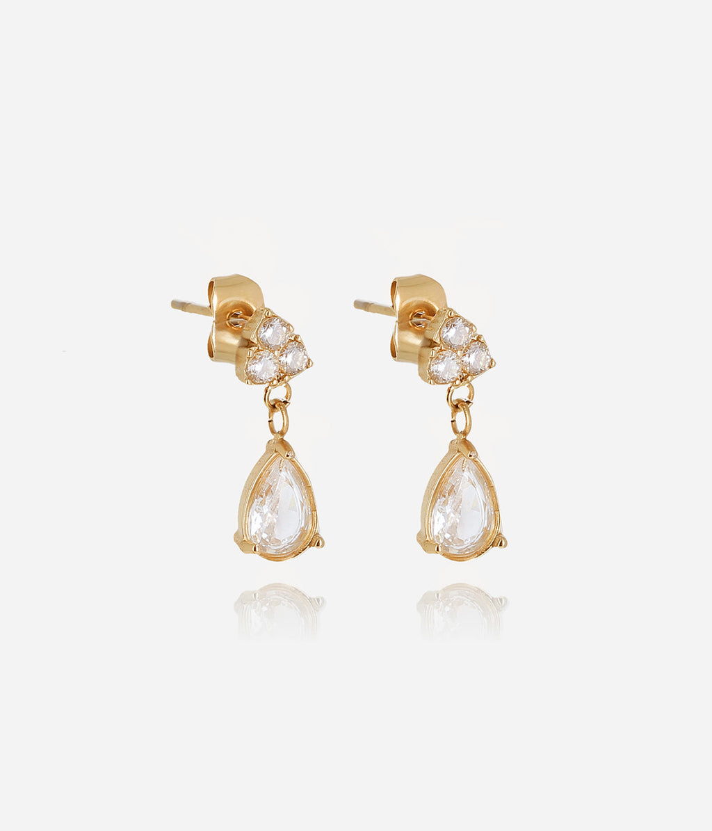 Boucles d'oreilles Gozo (Acier doré)