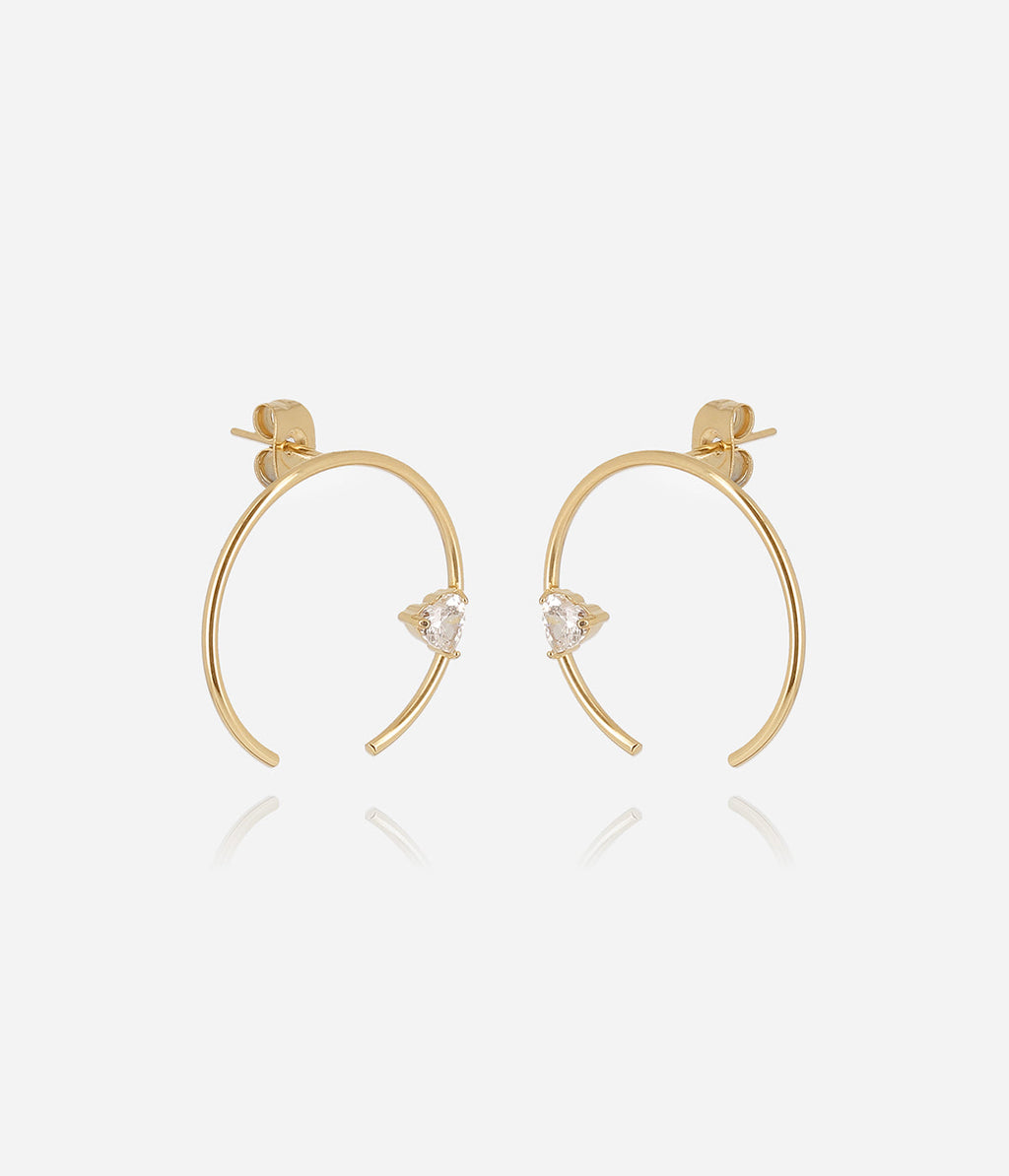 Boucles d'oreilles Ponza (Acier doré)