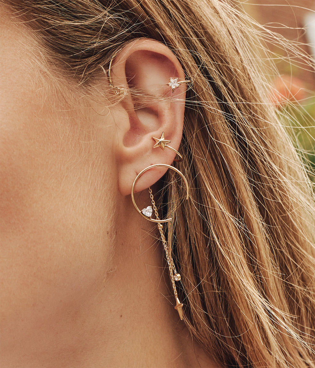 Boucles d'oreilles Ponza (Acier doré)