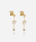 Boucles d'oreilles Liv (Acier doré)