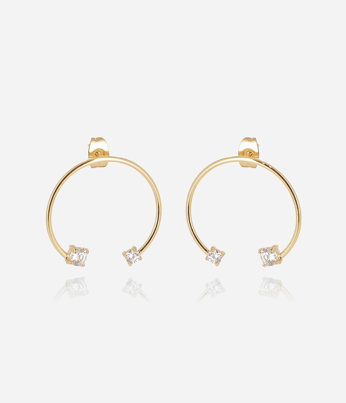 Boucles d'oreilles Fauve (Acier doré)