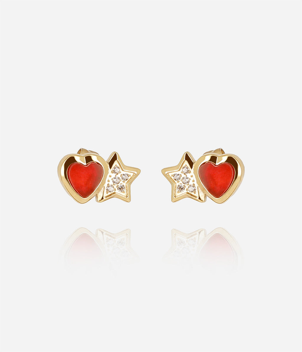 Boucles d'oreilles Sassari (Acier doré)