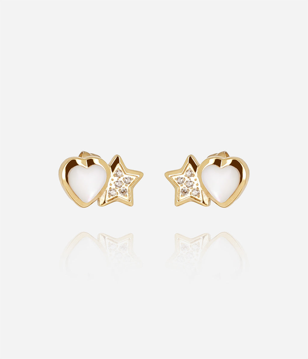 Boucles d'oreilles Sassari (Acier doré)