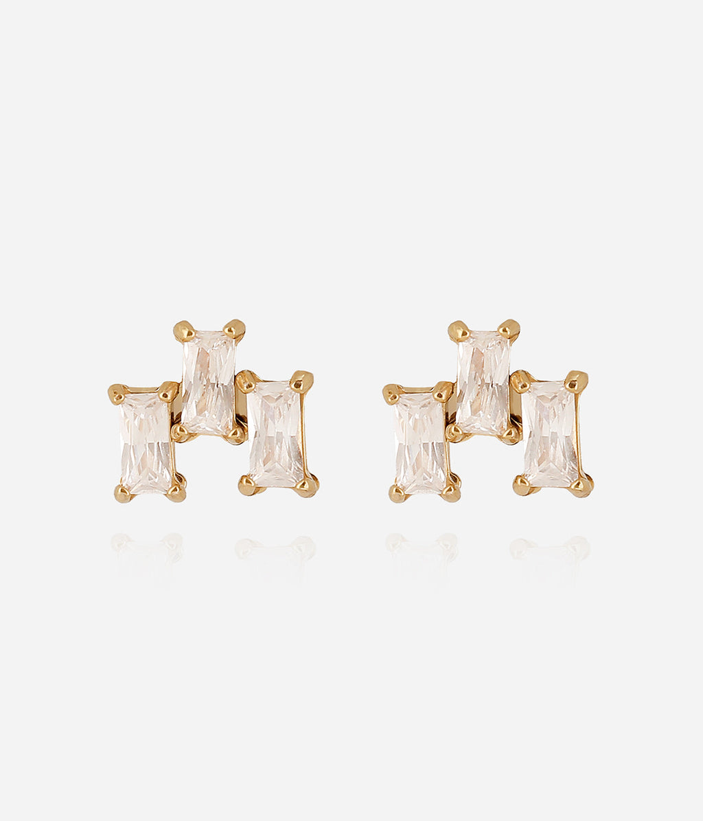 Boucles d'oreilles Maréa (Acier doré)