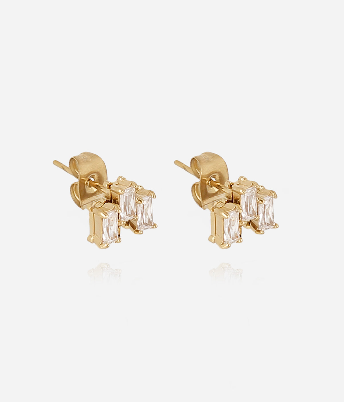 Boucles d'oreilles Maréa (Acier doré)