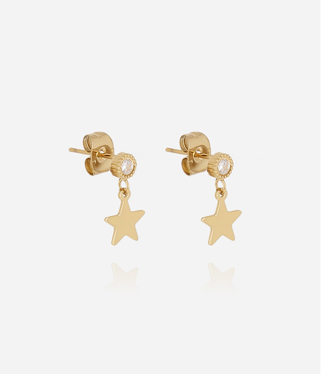 Boucles d'oreilles Serifos (Acier doré)