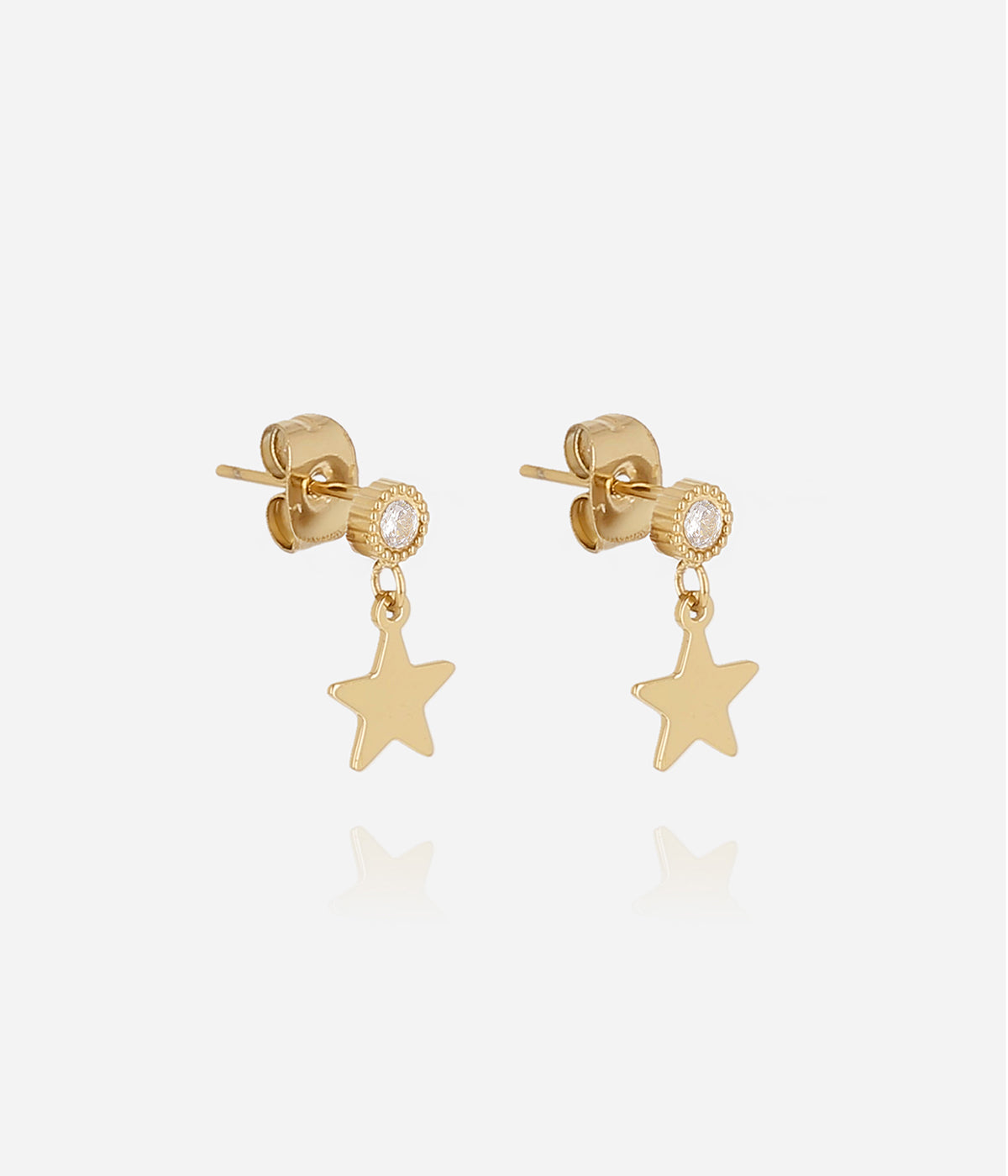 Boucles d'oreilles Serifos (Acier doré)